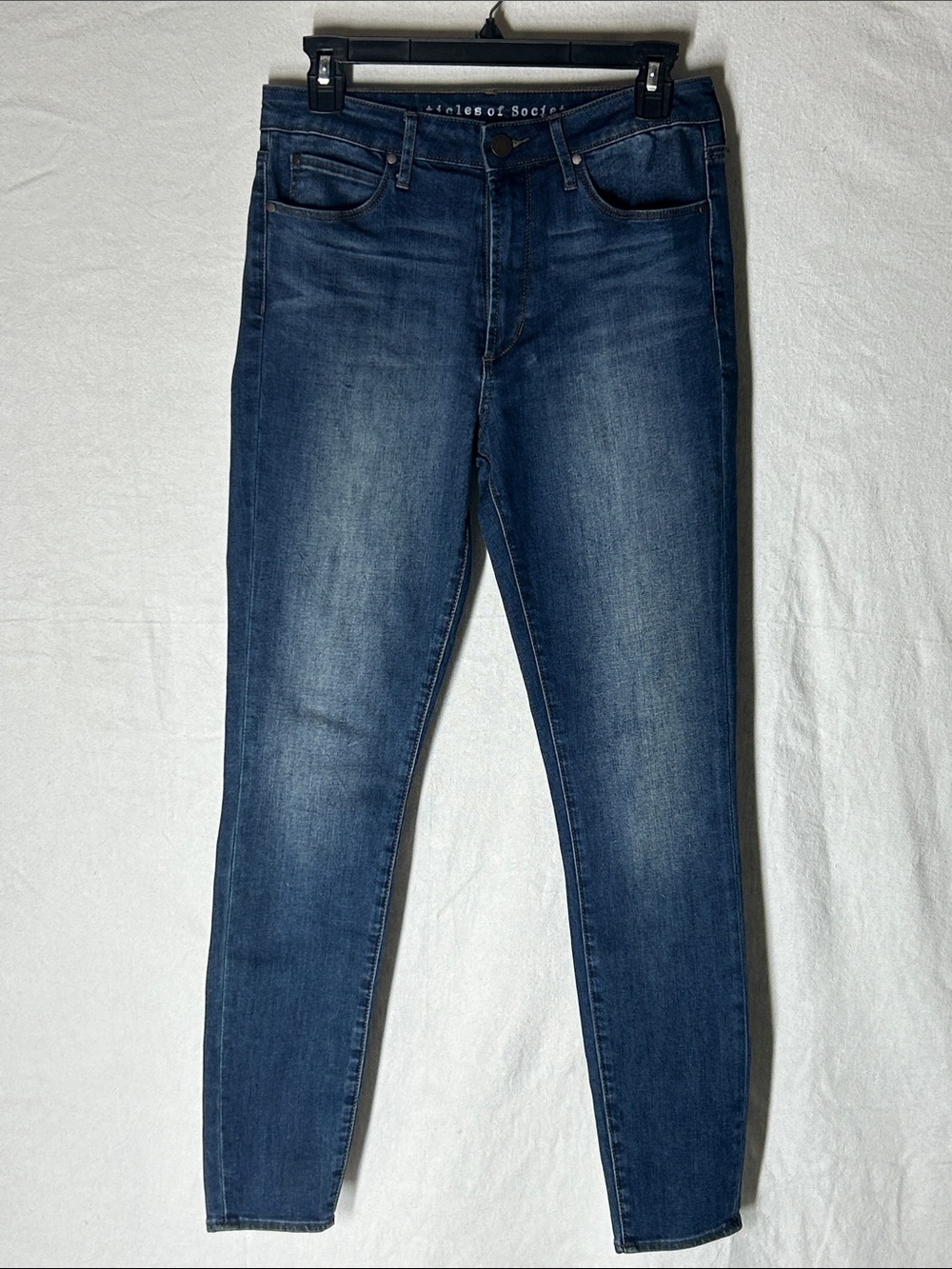 Articles Of Society Menβs Skinny Jeans in Dark Blue Wash